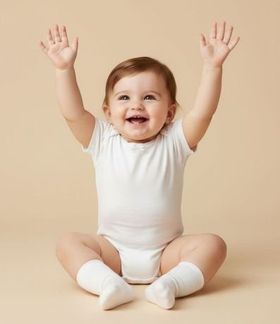 Body Infantil Texturizado con Moña - Talle RN a 18 meses