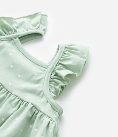 Vestido Infantil con Volados y Bordado Mariposa  - Talle 0 a 18 meses 5