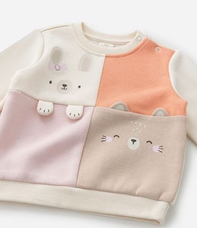 Conjunto Infantil con Recortes y Cara de Animalitos - Talle 0 a 18 meses 11