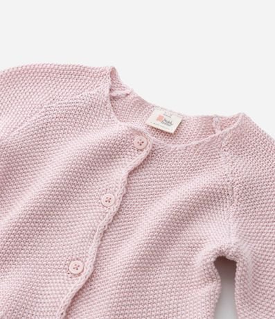 Cardigan Infantil en Punto con Volados - Talle RN a 18 Meses 6