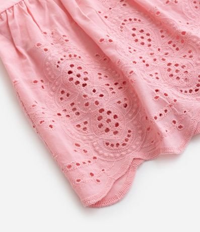 Vestido Body Infantil con Volado Broderie - Talle 0 a 18 meses 7