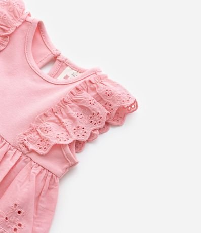Vestido Body Infantil con Volado Broderie - Talle 0 a 18 meses 9