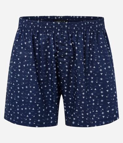 Calzoncillo Boxer de Tela en Tricolina con Estampa de Icones