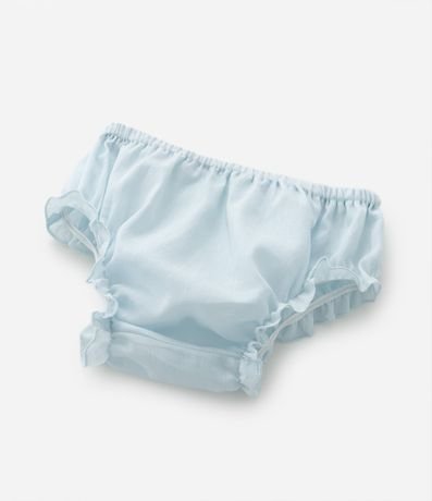 Vestido Infantil en Broderie Estampado de Margaritas con Bombacha - Talle 0 a 18 meses 8