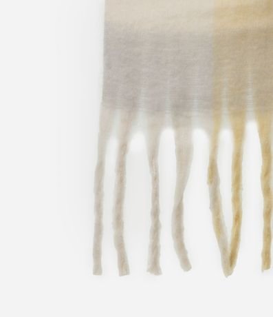 Bufanda en Punto con Estampa Cuadriculada 2