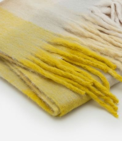 Bufanda en Punto con Estampa Cuadriculada 3