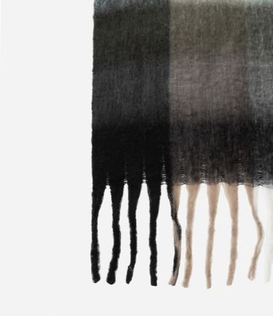 Bufanda en Punto con Estampa Cuadriculada 2