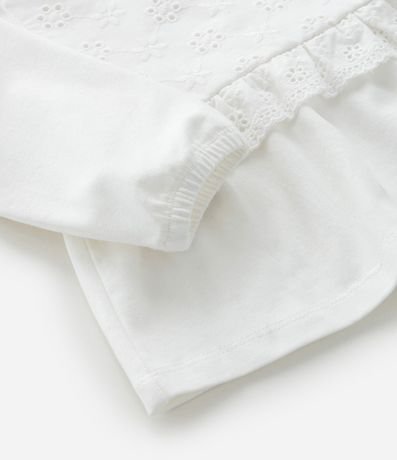 Conjunto Infantil con Volado y Textura en Broderie - Talle 0 a 18 meses 11