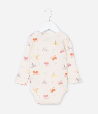 Body Infantil con Estampa de Mariposas - Talle RN a 18 meses 3