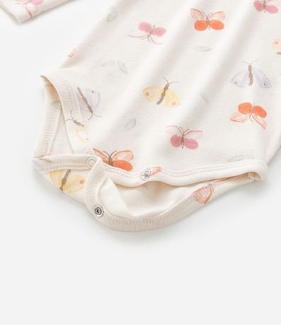 Body Infantil con Estampa de Mariposas - Talle RN a 18 meses 6