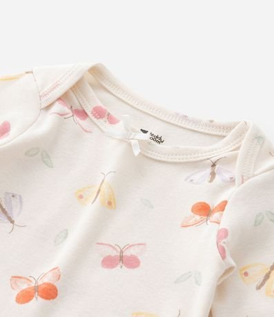 Body Infantil con Estampa de Mariposas - Talle RN a 18 meses 7