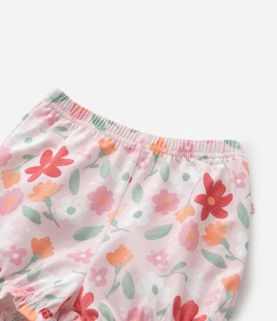 Conjunto Infantil con Estampa de Rayas y Flores - Talle 0 a 18 Meses 9