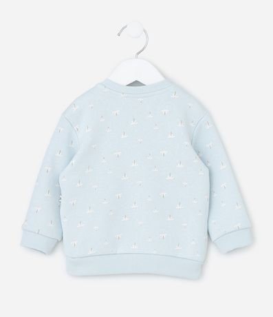 Saco Cerrado Infantil en Algodón con Bordado de animalitos  - Talle 0 a 18 Meses 2