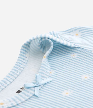 Body Infantil con Estampa Rayas y Margaridas - Talle RN a 18 meses 6