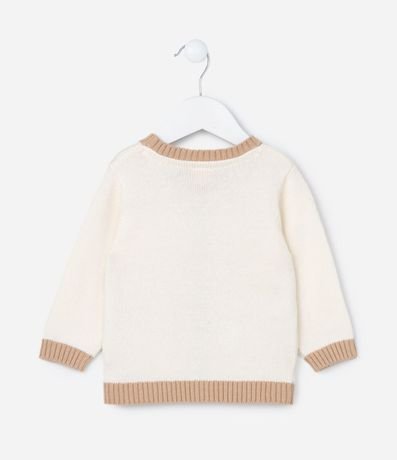 Cardigan Infantil con Bolsillos Carita de Animalitos - Talle 0 a 18 meses 2