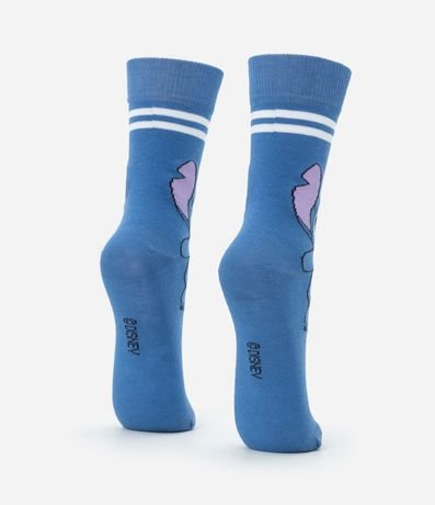 Media Caña Larga en Algodón con Estampa Stitch 3