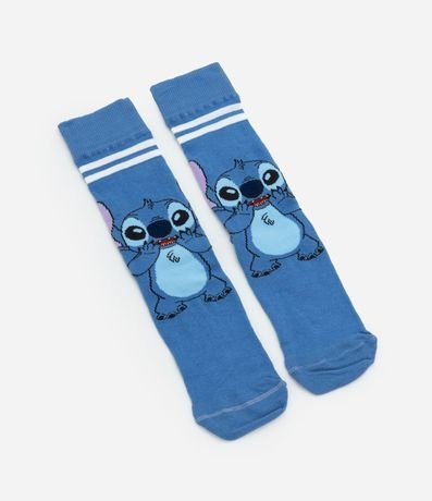 Media Caña Larga en Algodón con Estampa Stitch 4