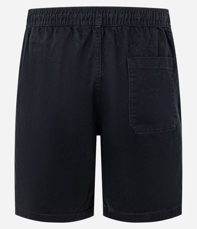 Bermuda en Sarga Lavada con Lazo en la Cintura 6