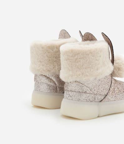 Bota Infantil con Brillos y Orejitas de Conejos - Talle 20 a 27 2