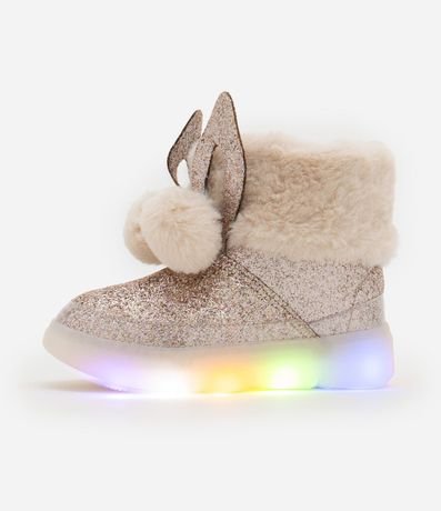Bota Infantil con Brillos y Orejitas de Conejos - Talle 20 a 27 5
