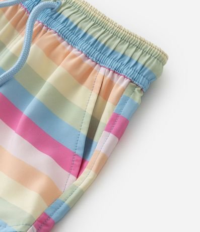Short Infantil con Volado y Estampa Rayada - Talle 1 a 6 años 4
