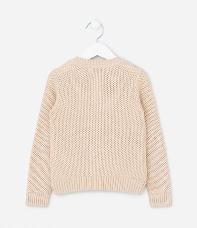 Suéter Infantil en Punto con Bordado Flores - Talle 1 a 6 años 2