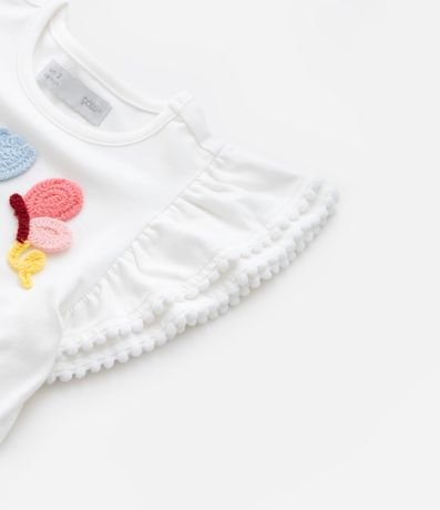 Blusa Infantil con Bordado Efecto Ganchillo - Talle 1 a 6 años 5