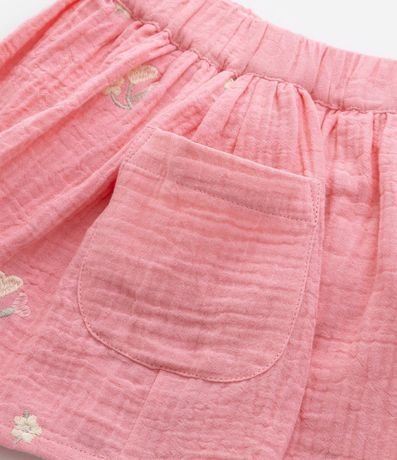 Conjunto Infantil Texturizado con Bordado Flores - Talle 1 a 6 años 8