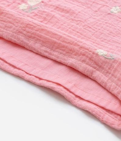 Conjunto Infantil Texturizado con Bordado Flores - Talle 1 a 6 años 7