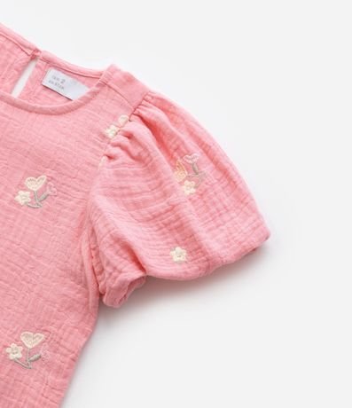 Conjunto Infantil Texturizado con Bordado Flores - Talle 1 a 6 años 8