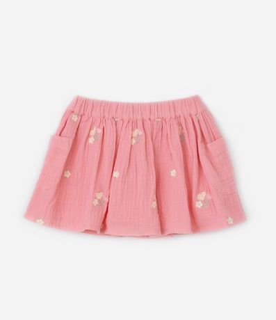 Conjunto Infantil Texturizado con Bordado Flores - Talle 1 a 6 años 3