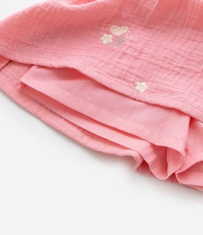 Conjunto Infantil Texturizado con Bordado Flores - Talle 1 a 6 años 5