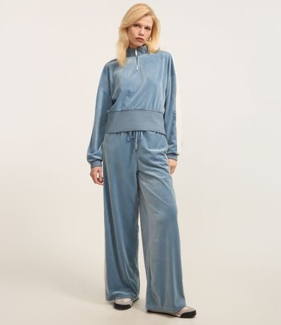 Suéter en Algodón Felpudo con cremallera en el cuello 2