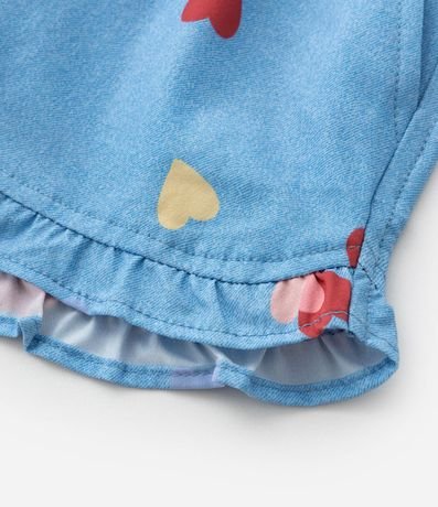 Short Infantil con Volados y Estampa Corazones - Talle 1 a 6 años 5