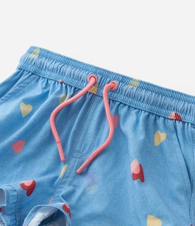 Short Infantil con Volados y Estampa Corazones - Talle 1 a 6 años 6