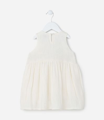 Vestido Infantil con Busto de Efecto Ganchillo - Talle 1 a 6 años 2