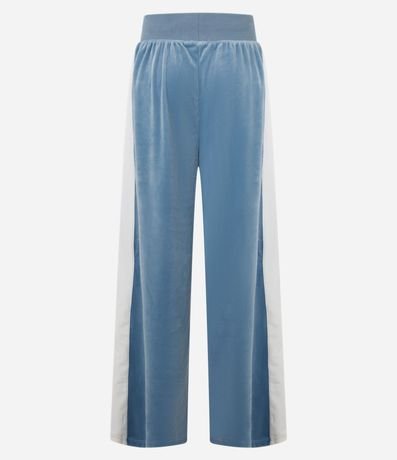 Pantalón Wide Leg en con Lazo en la Cintura y Raya Lateral 7