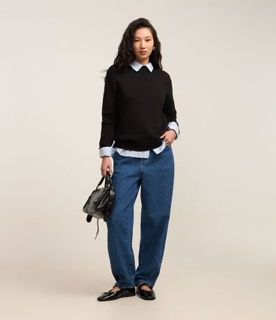 Blusa de Punto con Cuello Alto 3