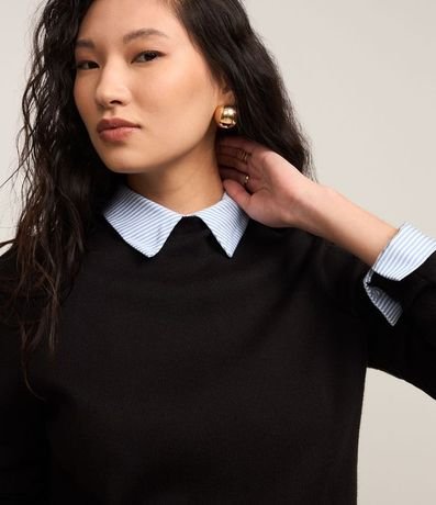 Blusa de Punto con Cuello Alto 4