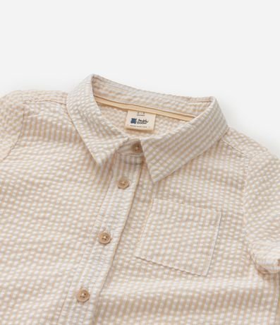 Camisa Infantil Texturizada con Pequeño Bolsillo - Talle 0 a 18 meses 7