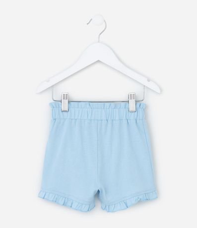 Short Infantil con Volado en la Parte Baja - Talle 1 a 6 años 2