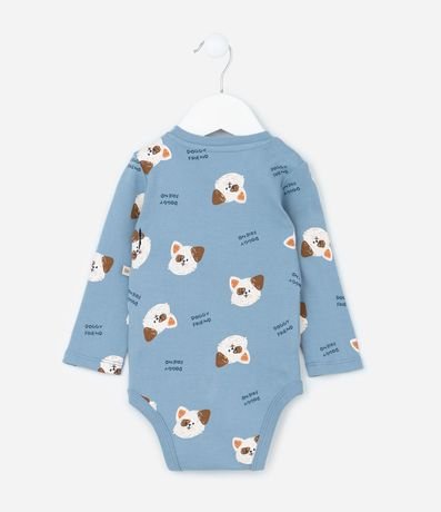 Conjunto Infantil en Suedine con Estampa Perrito - Talle RN a 18 meses 5