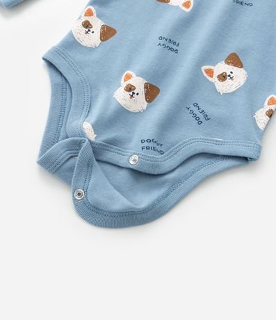 Conjunto Infantil en Suedine con Estampa Perrito - Talle RN a 18 meses 7