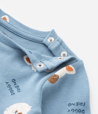 Conjunto Infantil en Suedine con Estampa Perrito - Talle RN a 18 meses 8