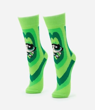 Media Caña Larga en Algodón con Estampa Bellota