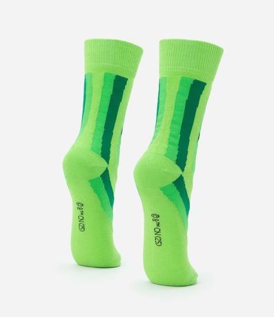 Media Caña Larga en Algodón con Estampa Bellota 3