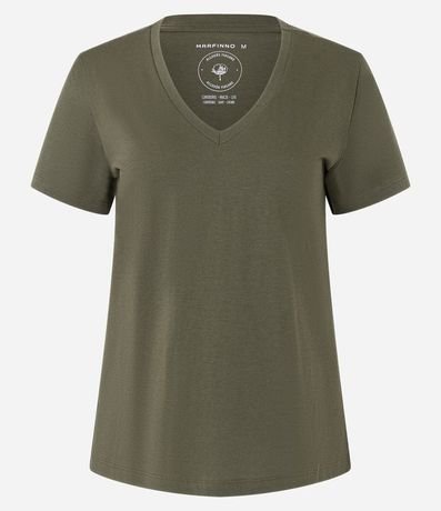 Blusa Básica en Media Malla con Escote V 5