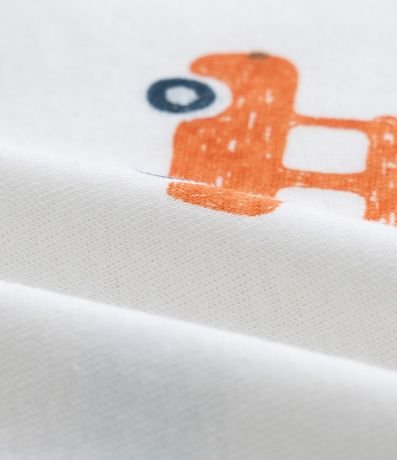 Body Infantil en Algodón con Estampa Carritos - Talle RN a 18 meses 4