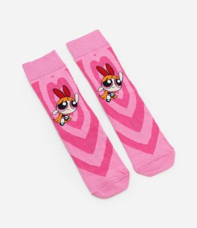 Media Caña Larga en Algodón con Estampa de Bombón 4