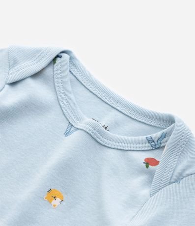Body Infantil en Algodón con Estampa Mini Ícones - Talle RN a 18 meses 7